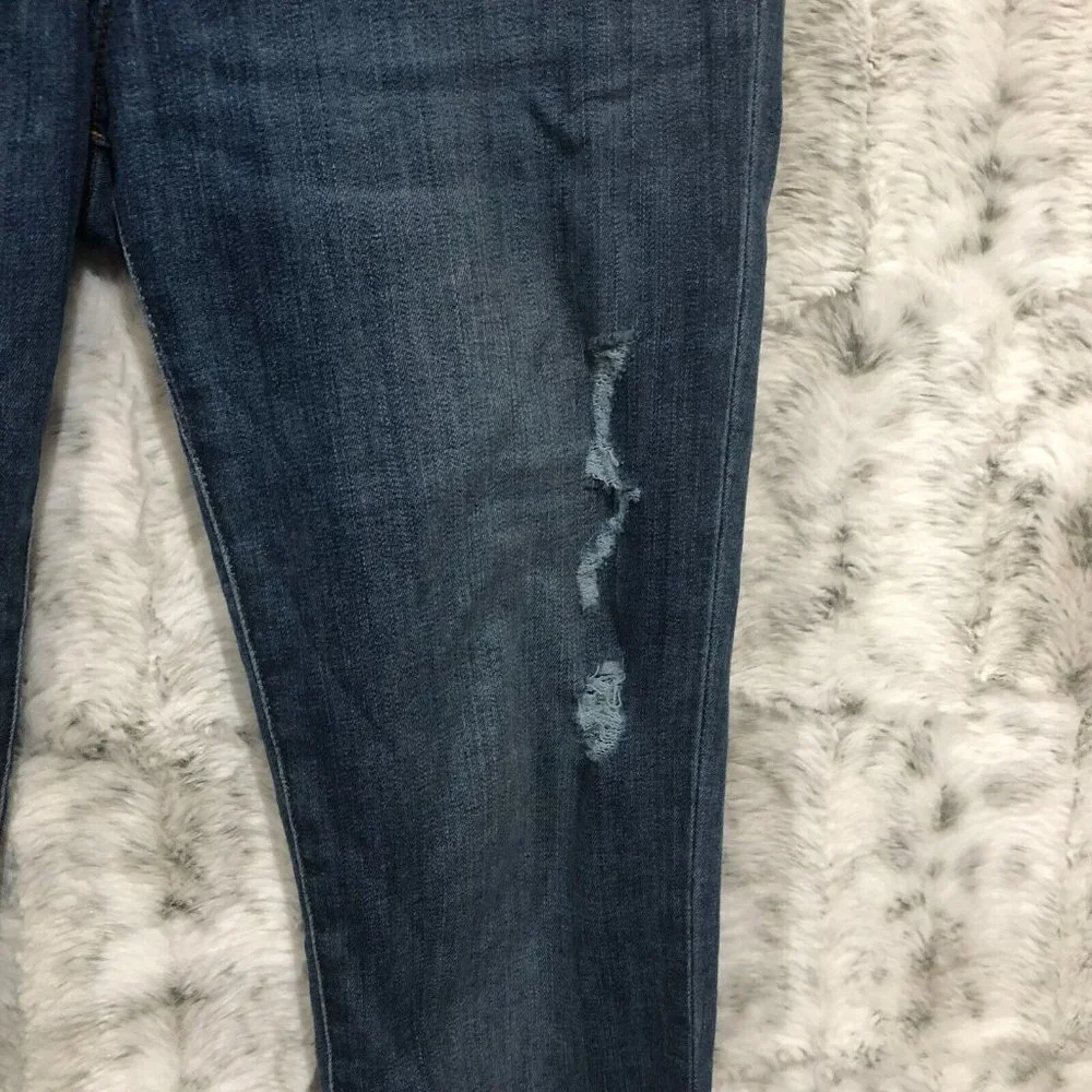 J. Crew Mercantile Skinny Jeans Distressed Denim Cotton Blend Women's 27